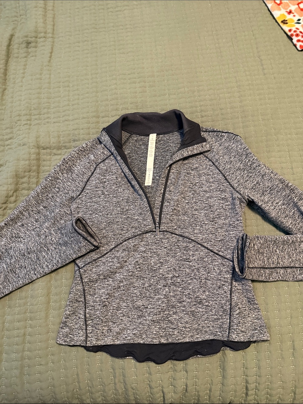 Lululemon Women’s Gray Quarter-Zip Performance Pullover